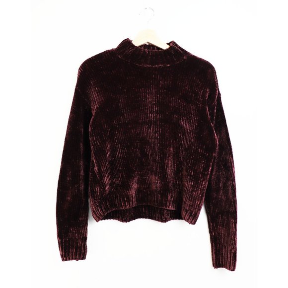 sanctuary chenille mock neck sweater